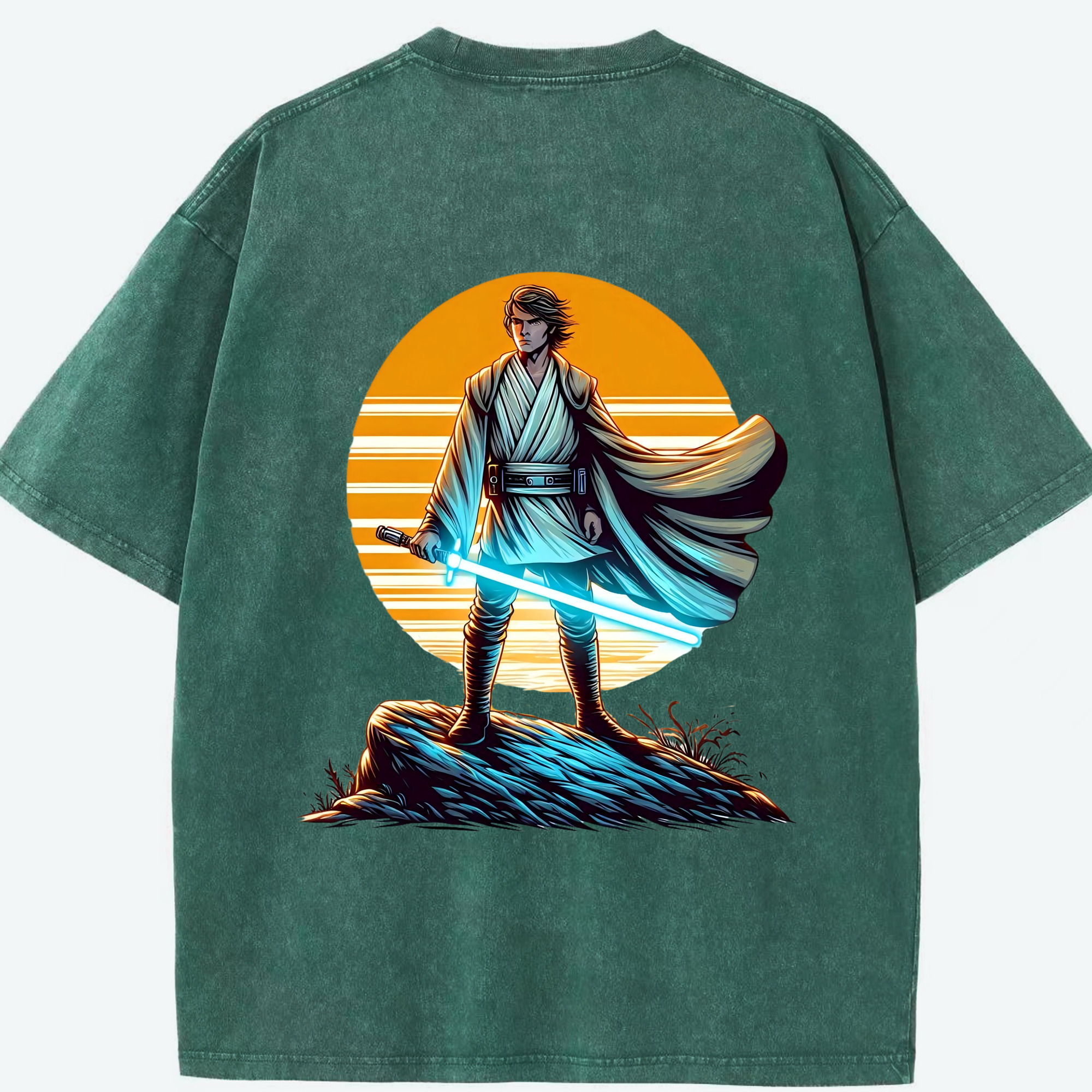 （画像用） スター・ウォーズ Star Wars 綿100% ヴィンテージ風 半袖Tシャツ（背面プリント）